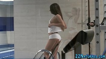 Preview 1 of Dubai Sex Bitches - Petite babe rubs clit