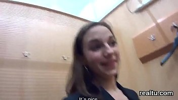 Preview 4 of Spy Trick - Stunning czech nympho gets tempted in the supermarket and reamed in pov