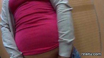 Preview 2 of Crystal Round Busy Asses - Adorable czech teenie was tempted in the mall and poked in pov