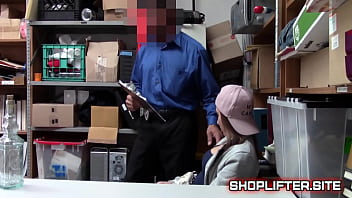 Preview 2 of Xnxx Kontol Terbesar - Accosted Teen Shoplifter Blackmailed Into Giving Blowjob
