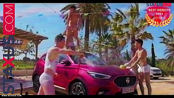 Preview 1 of Mom At Son Hard Sex - STAXUS ::  We washed my car and my friend couldn&#039_t keep it together. Awesome day of fun