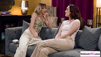 Preview 1 of Melody Love Max Anal - Lesbian babe flirting and pussy licking girlfriends stepsis