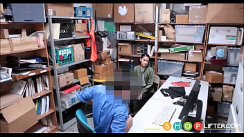 Preview 1 of Iesland - TeenShoplifter - Asian Teen Girl Caught Shoplifting Fucked By Loss Prevention Officer - Jade Noir