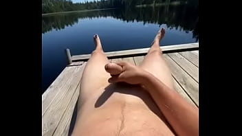 Preview 3 of Beach Xx Girls - Jerkoff by the lake in Sweden