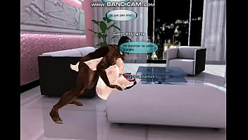 Preview 3 of Ibu Tubei - puta llamada Awiitos tragando pene #IMVU #T7