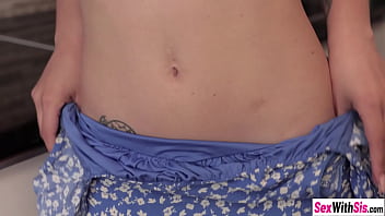 Preview 3 of Sensual Hd Boobs - Petite teen stepsister Ohana Petite seducing stepbro in hot short skirt