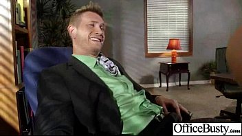 Preview 2 of Fat Pregnant Mom - Sex In Office With Hungry For Bang Big Tits Hot Girl (kagney linn karter) video-25