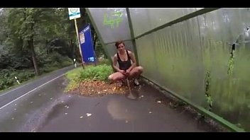 Preview 4 of Gag Oral Two - sexy girl power pissing in public viral videos