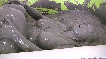 Preview 4 of Hd Vdo Ful - Horny Mud Bath Girls with Mindi Mink