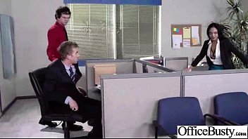 Preview 1 of Brother And Sister Slip - Sex Tape In Office With Slut Big Juggs Horny Girl (selena santana) video-27