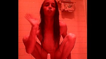 Preview 1 of Mom Gives Son A Boner - Skinny teenage sissy rides dildo and deepthroats