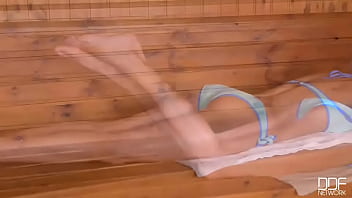 Preview 2 of Porno Vzeh - Jizzed On Toes: Watch Her Wank His Cock With Her Naked Feet!
