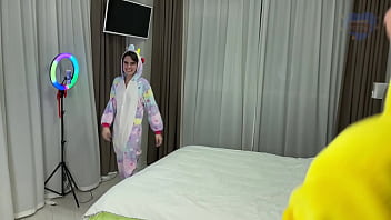Preview 1 of Meiri Poko - Skinny sexy girlfriend received double penetration and cumshots from friends