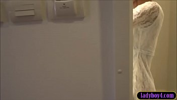 Preview 2 of Tanks Older - Three ladyboys taken home by one guy who fucks them in turns