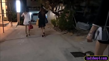 Preview 1 of Tanks Older - Three ladyboys taken home by one guy who fucks them in turns