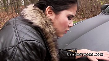 Preview 3 of The Rule - Teen hitchhiker cheating bf with stranger in his car