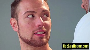 Preview 1 of Ebony White Cock Blowjob - Hot boy is examined by his sexy doctor