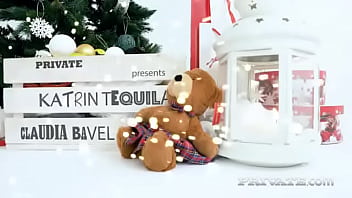 Preview 1 of Faye Reagan Pissing - Lesbians Katrin Tequila and Claudia Bavel Have Just Opened Their Christmas Gifts. Watch Them Play!