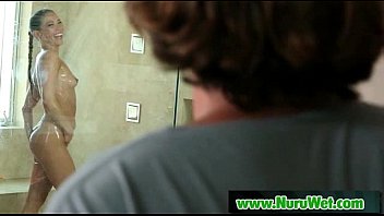 Preview 3 of Pig Ass Porn - slippery massage with nuru gel from asian sexy babe 18