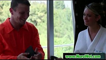 Preview 2 of Main Sambil Jolok - Slippery massage with nuru gel from asian sexy babe 04