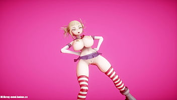 Preview 4 of Japanese Hot Sex Girls Kiss - Himiko Toga Stripe sexy dance hot slut girl