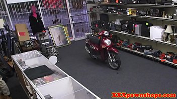 Preview 2 of Defloration Young18 - Pawnshop scooter amateur cocksucking manager