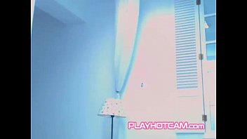 Preview 4 of Natasha Turkey - Blue Dress Blonde Hottie Chatting Up For Cyber Fun PLAYHOTCAM