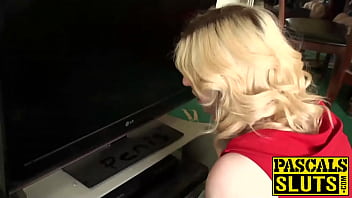 Preview 2 of Lucia Fernandez Hot Lesbian - Busty blonde chick Jessica Jensen doing it all by herself