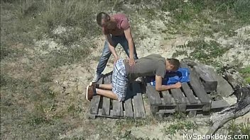 Preview 2 of Pissing Man Forced - Spanking for stolen cell phone
