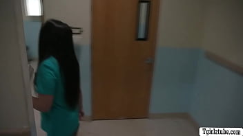 Preview 1 of Toilek Cina Sex - TS nurse Kasey Kei barebacked by her horny patient