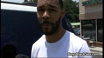 Preview 1 of Amazing Blue Filmed - Black Muscular Guy Fuck White Mate Hard In His Tight Ass 12