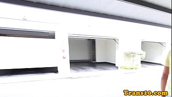 Preview 2 of Aishiro Sayaka - Inked latina tgirl twerking her booty bts
