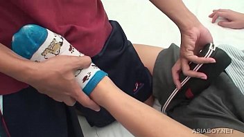 Preview 1 of Cock Nonstop Handjob Torture - Asian Twinks Net and Sim Bareback