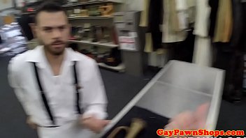 Preview 2 of Small Creampie Fever - Real pawnee cockriding in pawnshop toilet