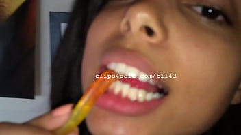 Preview 1 of Oil Fukingo - Vore Fetish - Brandy Eats Gummy Worms Video 2