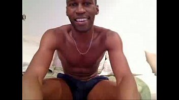 Preview 1 of Cum By Titjob - Sexy black webcam model showing his cock - sexyladcams.com
