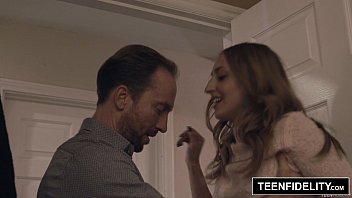Preview 1 of Mom Son Dad Fater - TEENFIDELITY Rococo Royalle Creampied at the Party