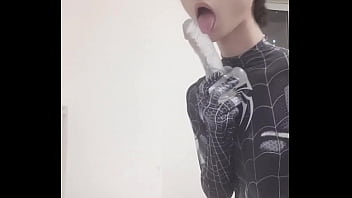 Preview 1 of 24 Hour Porn Of Pakistan - Spider boy craves big cock like a slut