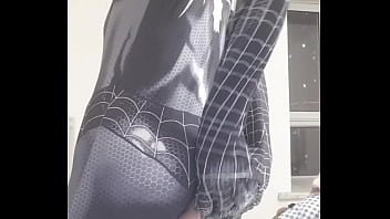 Preview 4 of 24 Hour Porn Of Pakistan - Spider boy craves big cock like a slut