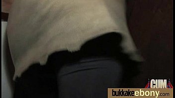 Preview 1 of Misr In Sex Fuck - Ebony gets fucked in all holes by a group of white dudes 20