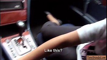 Preview 1 of Penetration Seins Dune Japonaise - Slim teen babe hitchhikes and gets pounded in the car