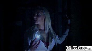 Preview 3 of Tube Nurse Fuck - Big Melon Tits Girl (lou lou) Get Bang Hardcore In Office clip-26