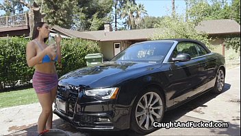 Preview 2 of Donkey Fuckina - Carwash to hot fuck with bigtit