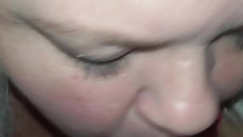 Preview 1 of Wife Amateur Hotel - Blond BBW Slut Sucks Cock Deepthroat In Pink