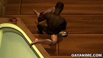 Preview 2 of Nubatu Com - 3D stud gets fucked anally by an ebony hunk before going ass to ass with a toy