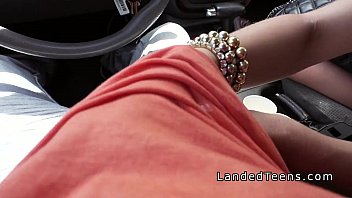 Preview 1 of Fight Aex - Teen beauty fucks stranger on the bonnet in public