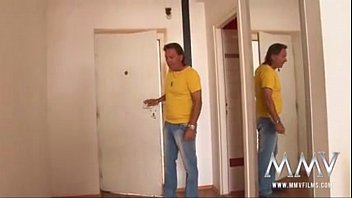 Preview 1 of Rebeca Linares Gangbang - tiny german teen does her old landlord- More in xporncine.com