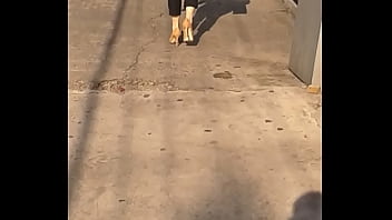 Preview 2 of Miley New - Linda secretaria caminando en tacones