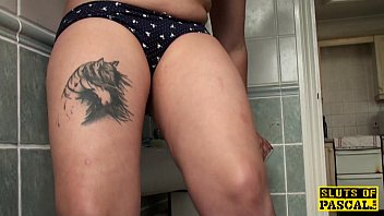 Preview 4 of Coboy Cantik - Peeing busty sub wetting her panties