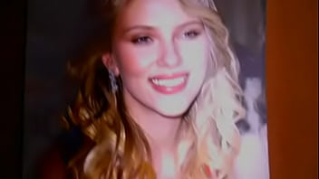 Preview 1 of Arveen Morgan - My huge cum tribute to Scarlett Johansson 3